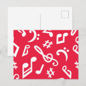 Muziekpatroon Briefkaart (Voorkant / Achterkant)