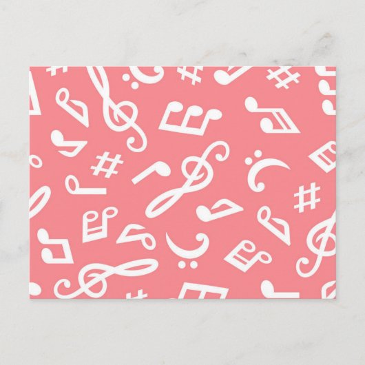 Muziekpatroon Briefkaart (Voorkant)