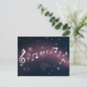 Muziekpatroon Briefkaart (Staand voorkant)