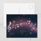 Muziekpatroon Briefkaart (Voorkant / Achterkant)