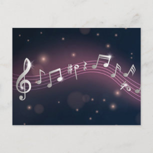 Muziekpatroon Briefkaart