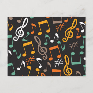 Muziekpatroon Briefkaart