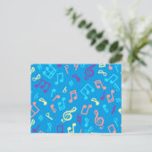 Muziekpatroon Briefkaart (Staand voorkant)