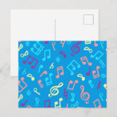Muziekpatroon Briefkaart (Voorkant / Achterkant)
