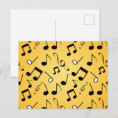 Muziekpatroon Briefkaart (Voorkant / Achterkant)