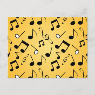Muziekpatroon Briefkaart