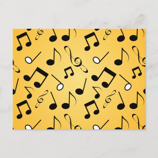 Muziekpatroon Briefkaart (Voorkant)
