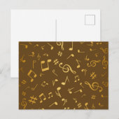 Muziekpatroon Briefkaart (Voorkant / Achterkant)