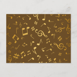 Muziekpatroon Briefkaart