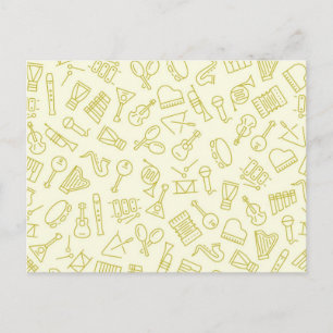 Muziekpatroon Briefkaart