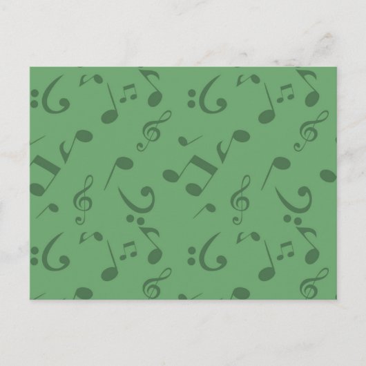 Muziekpatroon Briefkaart (Voorkant)