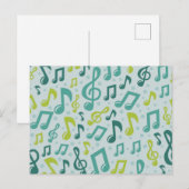 Muziekpatroon Briefkaart (Voorkant / Achterkant)