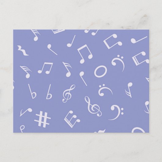 Muziekpatroon Briefkaart (Voorkant)
