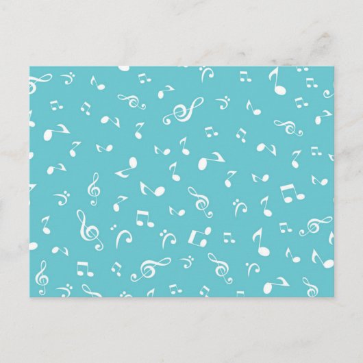Muziekpatroon Briefkaart (Voorkant)