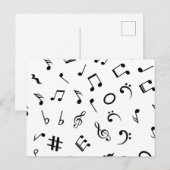Muziekpatroon Briefkaart (Voorkant / Achterkant)