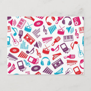 Muziekpatroon Briefkaart