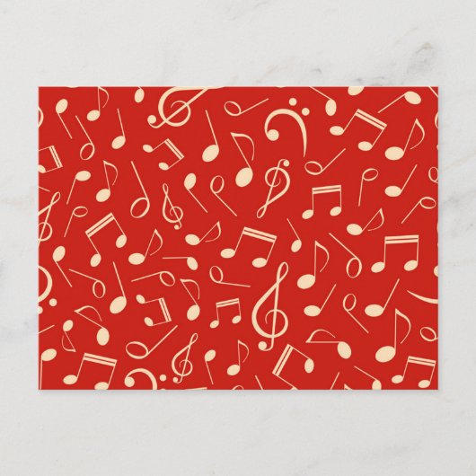 Muziekpatroon Briefkaart (Voorkant)