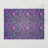 Muziekpatroon Briefkaart (Voorkant)