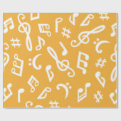 Muziekpatroon Cadeaupapier (Vlak)