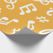 Muziekpatroon Cadeaupapier (Hoek)