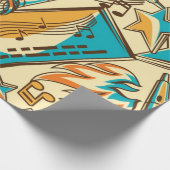 Muziekpatroon Cadeaupapier (Hoek)