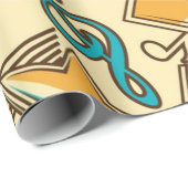 Muziekpatroon Cadeaupapier (Rol Hoek)