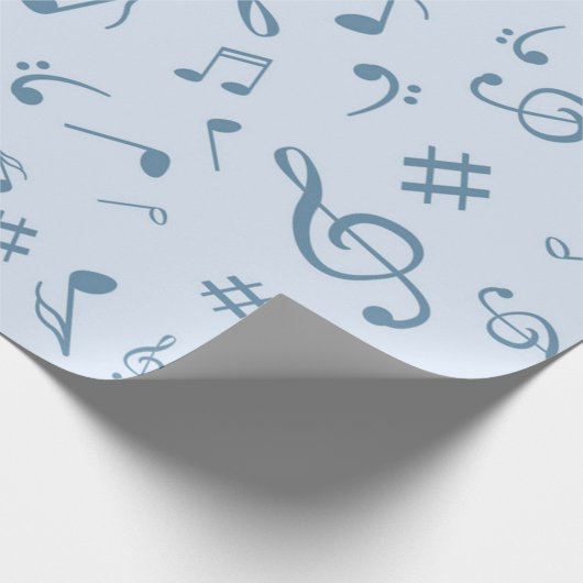 Muziekpatroon Cadeaupapier (Hoek)