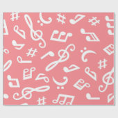 Muziekpatroon Cadeaupapier (Vlak)