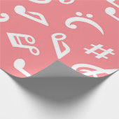Muziekpatroon Cadeaupapier (Hoek)
