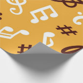 Muziekpatroon Cadeaupapier (Hoek)
