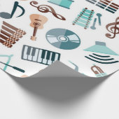 Muziekpatroon Cadeaupapier (Hoek)