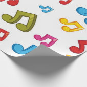 Muziekpatroon Cadeaupapier (Hoek)