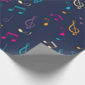 Muziekpatroon Cadeaupapier (Hoek)