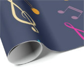 Muziekpatroon Cadeaupapier (Rol Hoek)
