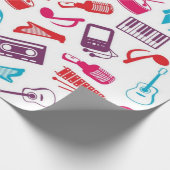 Muziekpatroon Cadeaupapier (Hoek)