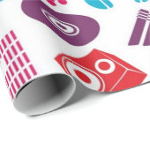 Muziekpatroon Cadeaupapier (Rol Hoek)