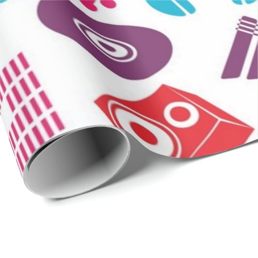 Muziekpatroon Cadeaupapier (Rol Hoek)