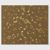 Muziekpatroon Cadeaupapier (Vlak)