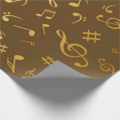 Muziekpatroon Cadeaupapier (Hoek)