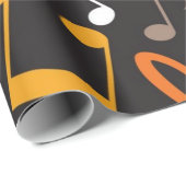 Muziekpatroon Cadeaupapier (Rol Hoek)