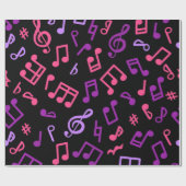 Muziekpatroon Cadeaupapier (Vlak)
