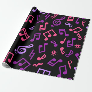 Muziekpatroon Cadeaupapier