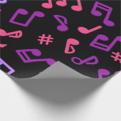 Muziekpatroon Cadeaupapier (Hoek)