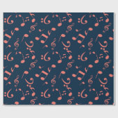 Muziekpatroon Cadeaupapier (Vlak)