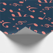 Muziekpatroon Cadeaupapier (Hoek)