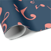 Muziekpatroon Cadeaupapier (Rol Hoek)