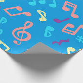 Muziekpatroon Cadeaupapier (Hoek)