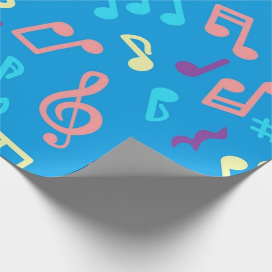 Muziekpatroon Cadeaupapier (Hoek)