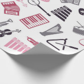 Muziekpatroon Cadeaupapier (Hoek)