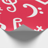 Muziekpatroon Cadeaupapier (Hoek)